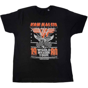 Van Halen - Invasion Tour 80 Uni Bl T-Shirt ryhmässä Minishops / Van Halen @ Bengans Skivbutik AB (3907283r)