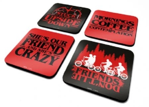 Stranger Things - Coaster set ryhmässä MERCH @ Bengans Skivbutik AB (3916272)