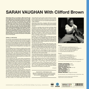 Sarah Vaughan - With Clifford Brown ryhmässä VINYYLI @ Bengans Skivbutik AB (3924374)