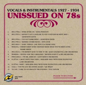 Various - Unissued 78S - Vocals & Instrumentals ryhmässä CD @ Bengans Skivbutik AB (3929862)