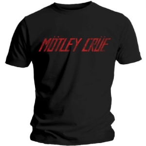 Mötley Crue - Mötley Crue unisex tee : Distressed logo ryhmässä MERCH @ Bengans Skivbutik AB (3932668r)