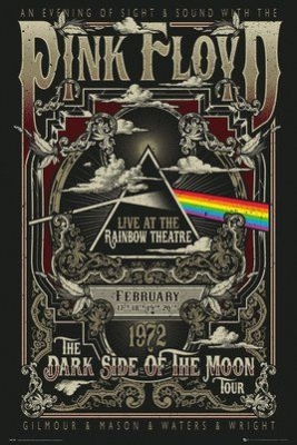 PINK FLOYD - Rainbow Theatre poster ryhmässä Minishops / Pink Floyd @ Bengans Skivbutik AB (3939638)