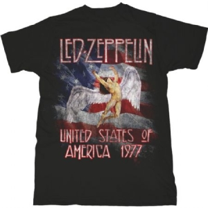 Led Zeppelin -  Unisex Tee: Stars N' Stripes USA '77 (S) ryhmässä Minishops / Led Zeppelin @ Bengans Skivbutik AB (3943050)