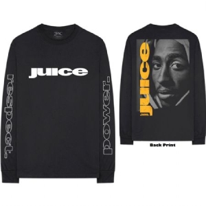 2 Pac -  Unisex Long Sleeved Tee: Respect (Back & Arm Print) (XL) ryhmässä Minishops /  @ Bengans Skivbutik AB (3943236)