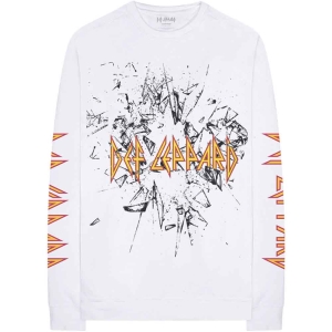 Def Leppard - Shatter Uni Wht Longsleeve ryhmässä Minishops / Def Leppard @ Bengans Skivbutik AB (3943259r)