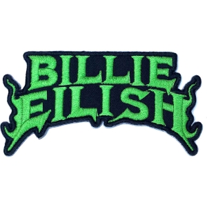 Billie Eilish - Flame Green Woven Patch ryhmässä Minishops / Billie Eilish @ Bengans Skivbutik AB (3943680)