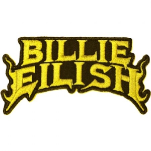 Billie Eilish - Billie Eilish Standard Patch : Flame Yellow ryhmässä Minishops / Billie Eilish @ Bengans Skivbutik AB (3943683)