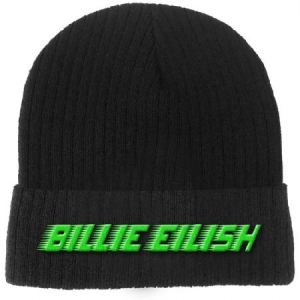 Billie Eilish - Billie Eilish Unisex Beanie Hat : Racer Logo ryhmässä Minishops / Billie Eilish @ Bengans Skivbutik AB (3944416)