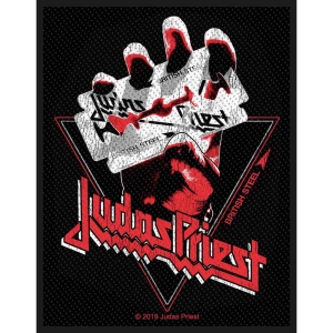 Judas Priest - British Steel Vintage Standard Patch ryhmässä Minishops / Judas Priest @ Bengans Skivbutik AB (3946358)