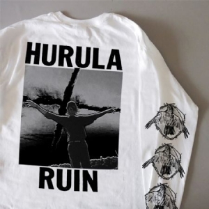 Hurula - Longsleeve Tro på er ruin vit ryhmässä Minishops / Hurula @ Bengans Skivbutik AB (3953288r)