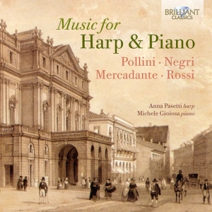 Saverio Mercadante Benedetto Negri - Music For Harp & Piano - Pollini, N ryhmässä CD @ Bengans Skivbutik AB (3965615)