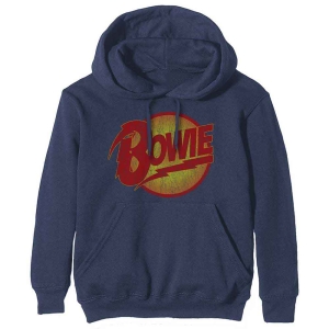 David Bowie - Unisex Pullover Hoodie: Vintage Diamond ryhmässä Minishops / David Bowie / David Bowie Merch @ Bengans Skivbutik AB (3968041r)