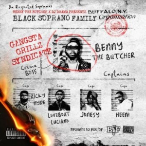 Benny The Butcher X Dj Drama - Black Soprano Family (Red Vinyl) ryhmässä VINYYLI @ Bengans Skivbutik AB (3973828)