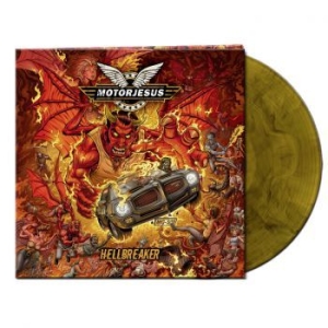 Motorjesus - Hellbreaker (Orange/Black Marbled V ryhmässä VINYYLI @ Bengans Skivbutik AB (3989947)