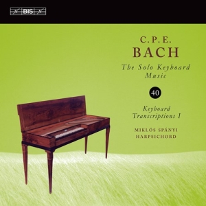 Bach Carl Philipp Emanuel - Solo Keyboard Music, Vol. 40 ryhmässä ME SUOSITTELEMME / Joululahjavinkki: CD @ Bengans Skivbutik AB (3992584)