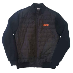 Ac/Dc - Logo Uni Bl Quilted Jacket: ryhmässä Minishops / AC/DC @ Bengans Skivbutik AB (4036925r)