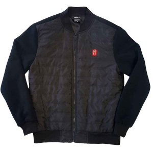 Rolling Stones - Classic Tongue Uni Bl Quilted Jacket: ryhmässä Minishops / Rolling Stones @ Bengans Skivbutik AB (4037260r)