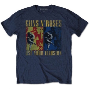 Guns N Roses - Guns n roses Unisex Tee: USe Your Illusion Navy ryhmässä Minishops / Guns N Roses @ Bengans Skivbutik AB (4042863r)