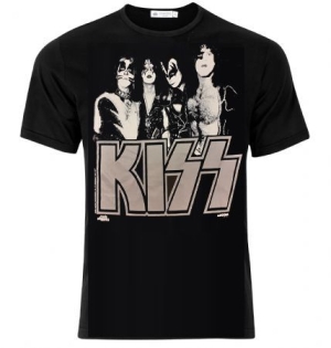 Kiss - Kiss T-Shirt 1976 Silver Logo ryhmässä MERCH @ Bengans Skivbutik AB (4062883)