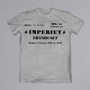 Imperiet - T-shirt Fryshuset Konsertbiljett ryhmässä Minishops / Imperiet @ Bengans Skivbutik AB (4079008r)