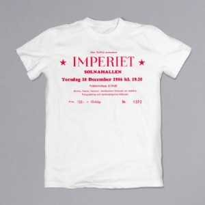 Imperiet - T-shirt Solnahallen Konsertbiljett ryhmässä Minishops / Imperiet @ Bengans Skivbutik AB (4079031r)