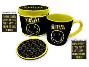 Nirvana - Nirvana (Smiley) Mug & Coaster In Tin ryhmässä Minishops / Nirvana @ Bengans Skivbutik AB (4081903)