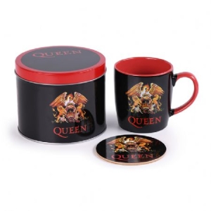 Queen - Queen (Logo) Mug & Coaster In Tin ryhmässä Minishops / Queen @ Bengans Skivbutik AB (4081906)