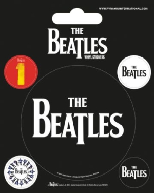 Beatles - The Beatles (Black) Vinyl Sticker Pack ryhmässä Minishops / Beatles @ Bengans Skivbutik AB (4088257)