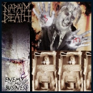 Napalm Death - Enemy Of The Music Business (Red Vi ryhmässä VINYYLI @ Bengans Skivbutik AB (4111918)