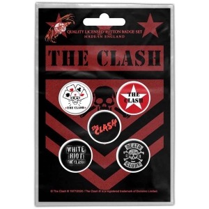 The Clash - London Calling Button Badge Pack ryhmässä Minishops / The Clash @ Bengans Skivbutik AB (4122043)