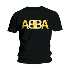 Abba - Abba Unisex Tee : Gold Logo ryhmässä MERCH @ Bengans Skivbutik AB (4124333r)