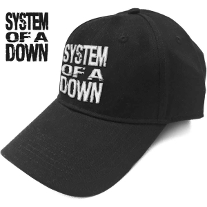 System Of A Down - Stacked Logo Bl Baseball C ryhmässä Minishops / System Of A Down @ Bengans Skivbutik AB (4130236)