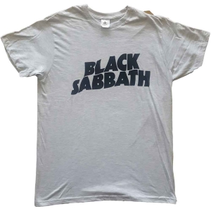 Black Sabbath - Black Wavy Logo Uni Grey ryhmässä Minishops / Black Sabbath @ Bengans Skivbutik AB (4130268r)