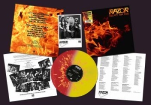 Razor - Escape The Fire (Fire Splatter Viny ryhmässä VINYYLI @ Bengans Skivbutik AB (4132271)