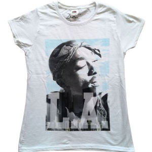 2Pac - Tupac ladies T-Shirt : LA Skyline ryhmässä Minishops /  @ Bengans Skivbutik AB (4140399r)