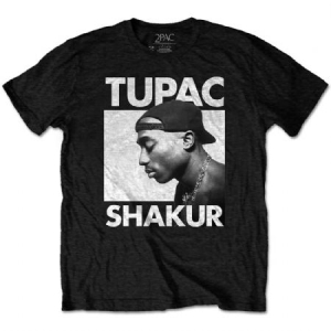 2Pac - Tupac Unisex Eco T-Shirt : Eyes Closed ryhmässä Minishops /  @ Bengans Skivbutik AB (4140467r)