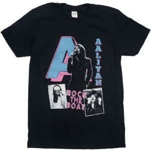 Aaliyah - Unisex T-shirt: Rock The Boat ryhmässä MERCH @ Bengans Skivbutik AB (4141018r)