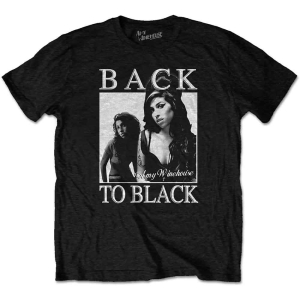 Amy Winehouse - Back To Black Uni Bl T-Shirt ryhmässä Minishops / Amy Winehouse @ Bengans Skivbutik AB (4141029r)