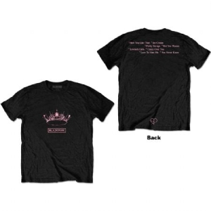 Blackpink - Unisex T-Shirt: The Album - Crown (Back Print) ryhmässä Minishops / K-Pop Minishops / Blackpink @ Bengans Skivbutik AB (4141076r)