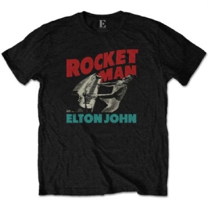 Elton John - Unisex T-Shirt: Rocketman Piano ryhmässä MERCH @ Bengans Skivbutik AB (4141090r)