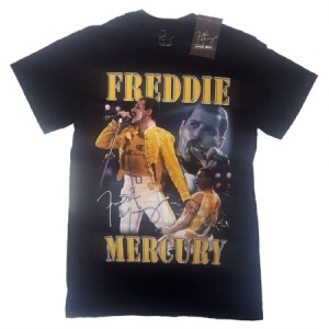 Freddie Mercury - Unisex T-Shirt: Live Homage ryhmässä MERCH @ Bengans Skivbutik AB (4141102r)