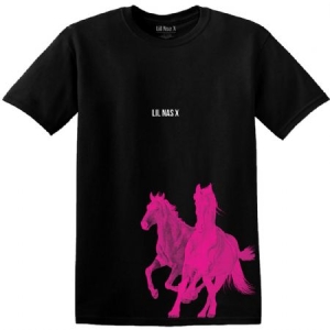 Lil Nas X - Unisex T-Shirt: Pink Horses ryhmässä MERCH @ Bengans Skivbutik AB (4141149r)