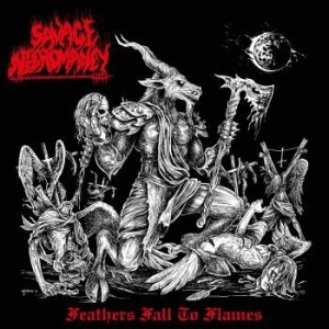 Savage Necromancy - Feathers Fall To Flames (Blood Red) ryhmässä VINYYLI @ Bengans Skivbutik AB (4141963)