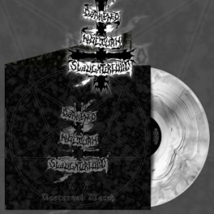 Darkened Nocturn Slaughtercult - Nocturnal March (White Marbled Viny ryhmässä VINYYLI @ Bengans Skivbutik AB (4150232)