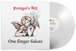 Finnegans Hell - One Finger Salute (White Lp) ryhmässä VINYYLI @ Bengans Skivbutik AB (4155870)