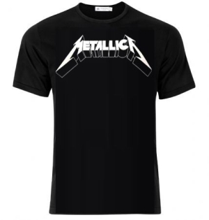 Metallica - Metallica T-Shirt Black with Logo ryhmässä MERCH @ Bengans Skivbutik AB (4156078)