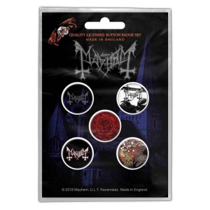 Mayhem - De Mysteriis Dom Sathanas Button Badge P ryhmässä MERCH @ Bengans Skivbutik AB (4168405)