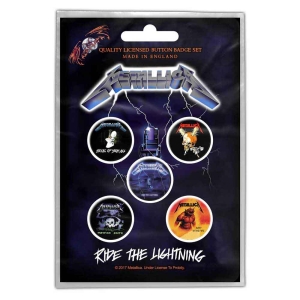 Metallica - Ride The Lightning Retail Packed Button ryhmässä MERCH @ Bengans Skivbutik AB (4168406)