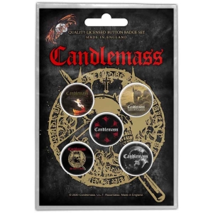 Candlemass - The Door To Doom Button Badge Pack ryhmässä Minishops / Candlemass @ Bengans Skivbutik AB (4168412)