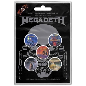 Megadeth - Vic Rattlehead Button Badge Pack ryhmässä Minishops / Megadeth @ Bengans Skivbutik AB (4168413)